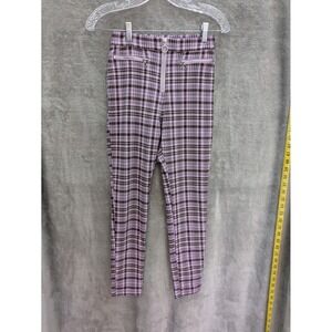 Urban Outfitters Pants Women's‎ 0 Purple Plaid Egirl Academia Grunge